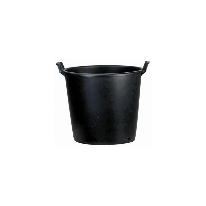 Pot rond noir 90 litres - avec poignées Pot rond noir 90 litres - avec poignées