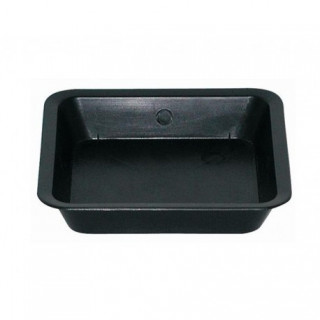 Soucoupe carrée noire 14,1 x 14,1 cm - pots 3 litres