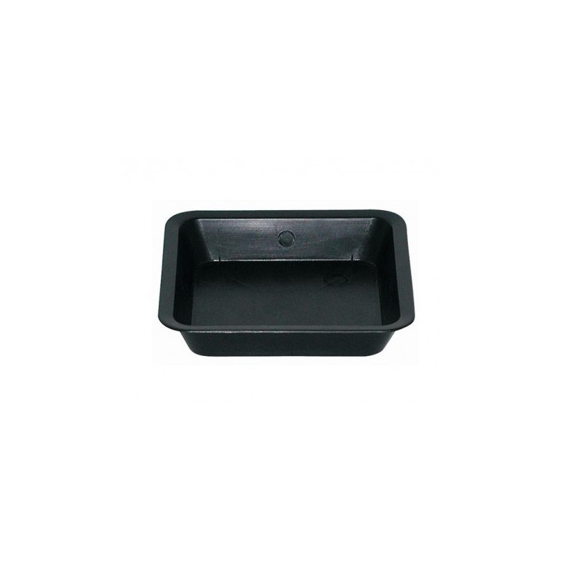 Soucoupe carrée noire 14,1 x 14,1 cm - pots 3 litres